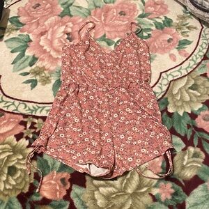 Elle Pink Floral Kids One Piece
